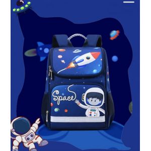 Ортопедический рюкзак для девочки 1-5 класс Космос 025