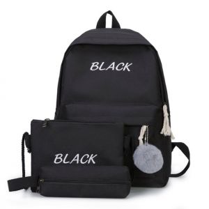 Рюкзак BLACK + пенал + сумочка 01
