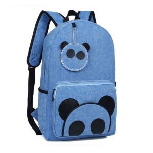 Синий рюкзак с пандой 030