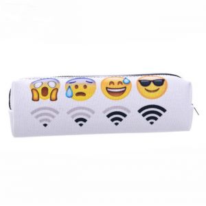 Белый пенал со смайликами Emoji 020