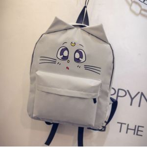 Серый рюкзак с котиком Сейлор Мун 028