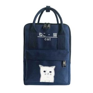 Синий рюкзак с котом 03
